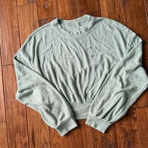 Gilly Hicks Green Crop Sweater